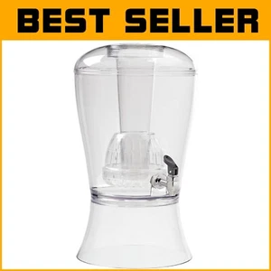 3 Gallon Beverage Dispenser with Fruit Infuser & Ice Cylinder - Clear Acrylic - Picture 1 of 10