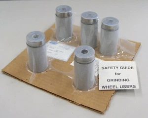 5 Norton Grinding Wheels 32-A80-J6VBE, 1-1/2" X 2-1/2" X 1", NOS, L-3476 - Picture 1 of 4