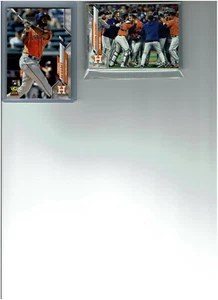 2020 Topps Baseball Series 1 Houston Astros Team Set 17 Base Cards - Picture 1 of 1
