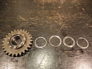 1976C 1977D YAMAHA TY250 KICKSTART KICK START SHAFT GEAR - Bild 1 von 3