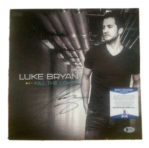 Luke Bryan Kill Lights Autographed Signed LP Album Record Beckett BAS Certified