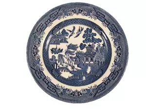 Churchill Weide blau Salatteller England georgianische Form Staffordshire schön (O2) - Bild 1 von 3