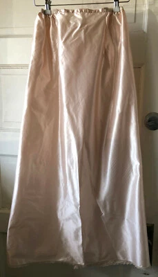 Vassarette Vintage Largo Slip Tejido 100% Antrón Nylon Poliamida Rosa Beige Mediano Foto 1 de 4