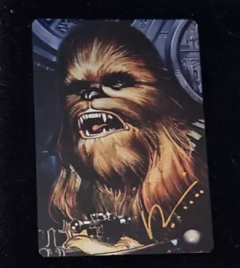 Chewbacca Metal Card Signed By Chad Hardin - Picture 1 of 5
