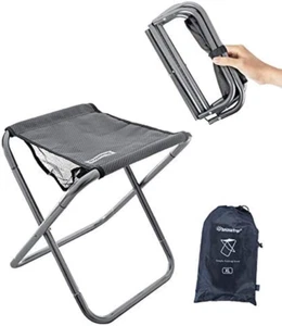 Folding Camping Beach Stool 16In Tall Large Size with Bag Aluminum Alloy Bracket - Picture 1 of 7