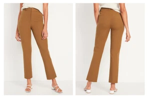 Old Navy high-rise Pixie straight secret-smooth pockets size 4 pants - Picture 1 of 6