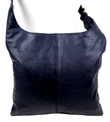 BOLSO DE HOMBRO LAURA ASHLEY NEGRO AZUL MARINO CUERO GENUINO X-BODY BOLSO DE MANO MONEDERO Foto 1 de 4