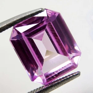 Zafiro rosa esmeralda natural "certificado" de 7,40 quilates - Impresionantes gemas sueltas Ceilán - Imagen 1 de 6