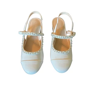Girls Dress Shoes Slingback Round Toe Pump for Party Wedding - Picture 1 of 12