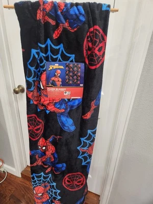 MARVEL SPIDER-MAN PLUSH BLANKET NWT VIRAL 2025 60IN X 90IN 100% POLYESTER CHINA - Image 1 of 4