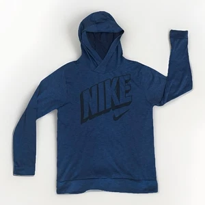 Nike Dri-Fit Athletic Boys Blue Hoodie With Logo, Size XL - Picture 1 of 6