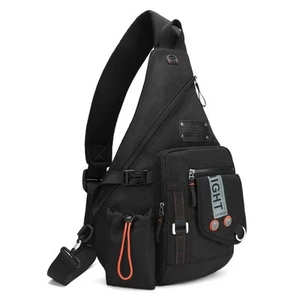 Large Sling Backpack, Sling Chest Bag Shoulder Crossbody Daypacks Fits 14.1-I... - Picture 1 of 7