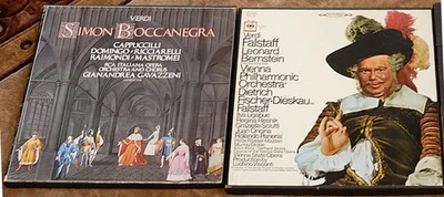 2 Verdi Operas; Falstaff, Bernstein/Dieskau; Simon Boccanegra Gavazzeni/Domingo - Image 1 of 4