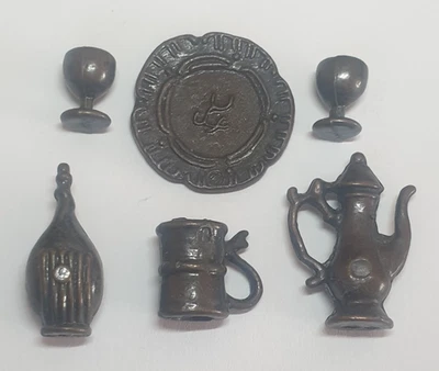 6 x Metallfigur Geschirr Ferrero - Bild 1 von 2