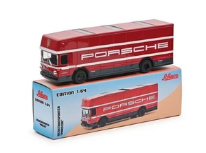 Schuco 1/64 Diecast model Porsche coating Mercedes-Benz transport vehicle red - Picture 1 of 5