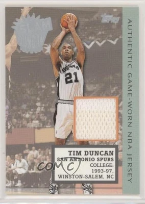 2002-03 Topps Slam Duncan Jerseys Tim Duncan #SD2 HOF - Image 1 of 2