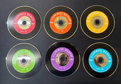 Cowboy Bebop Complete Session 1-6 LOT OF 6 DVDs Series Set Tested 2000 - Image 1 of 4