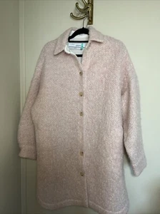 Iro Blush Pink Wool Blend Shacket Size 34 Oversized - Picture 1 of 10