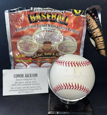 Diamondbacks Conor Jackson Firmado Rawlings Selig ROMLB Auto Béisbol Tristar Certificado de Autenticidad Foto 1 de 4
