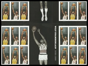US 4951b Wilt Chamberlain imperf NDC cross gutter block 18 A MNH 2014 - Picture 1 of 1