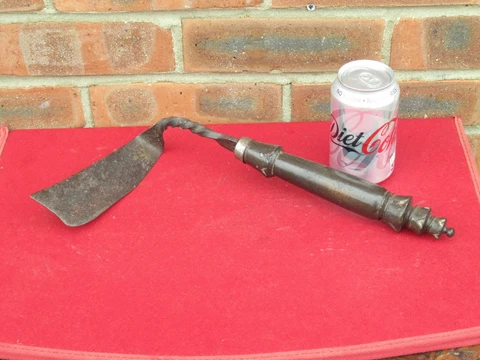 Victorian Strigil or Handheld Boot Scraper or Scythe Sickle Gardening Tool CURIO Cover