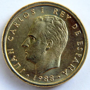 SPAIN JUAN CARLOS I 100 PESETAS 1988 KM-826 (MINT ROLL) - Picture 1 of 2