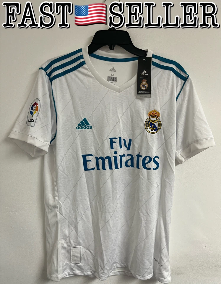adidas Real Madrid Home Climacool Soccer Jersey Football Shirt Large