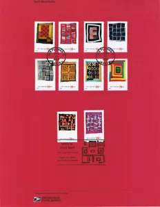 #0640 39c Gee's Bend Quilts #4089-98 USPS pagina souvenir - Foto 1 di 2