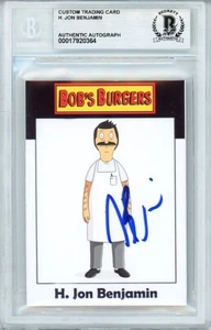 -BOB'S BURGERS- H JON BENJAMIN Beckett BAS Signed/Autograph/Auto TV Cartoon Card - Imagen 1 de 2