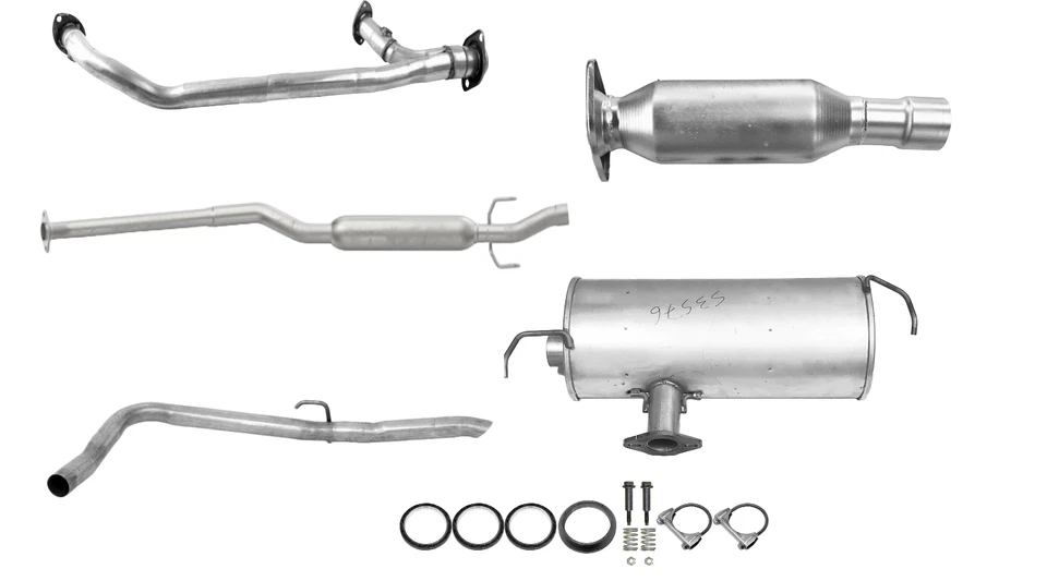 Fit: 2007-2010 Toyota Sienna FWD 3.5L Cat, Res, Y Pipe, Muffler With tail Pipe Foto 1 de 1