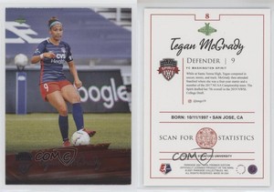 2021 Parkside NWSL Foil /1400 Tegan McGrady #8 Rookie RC