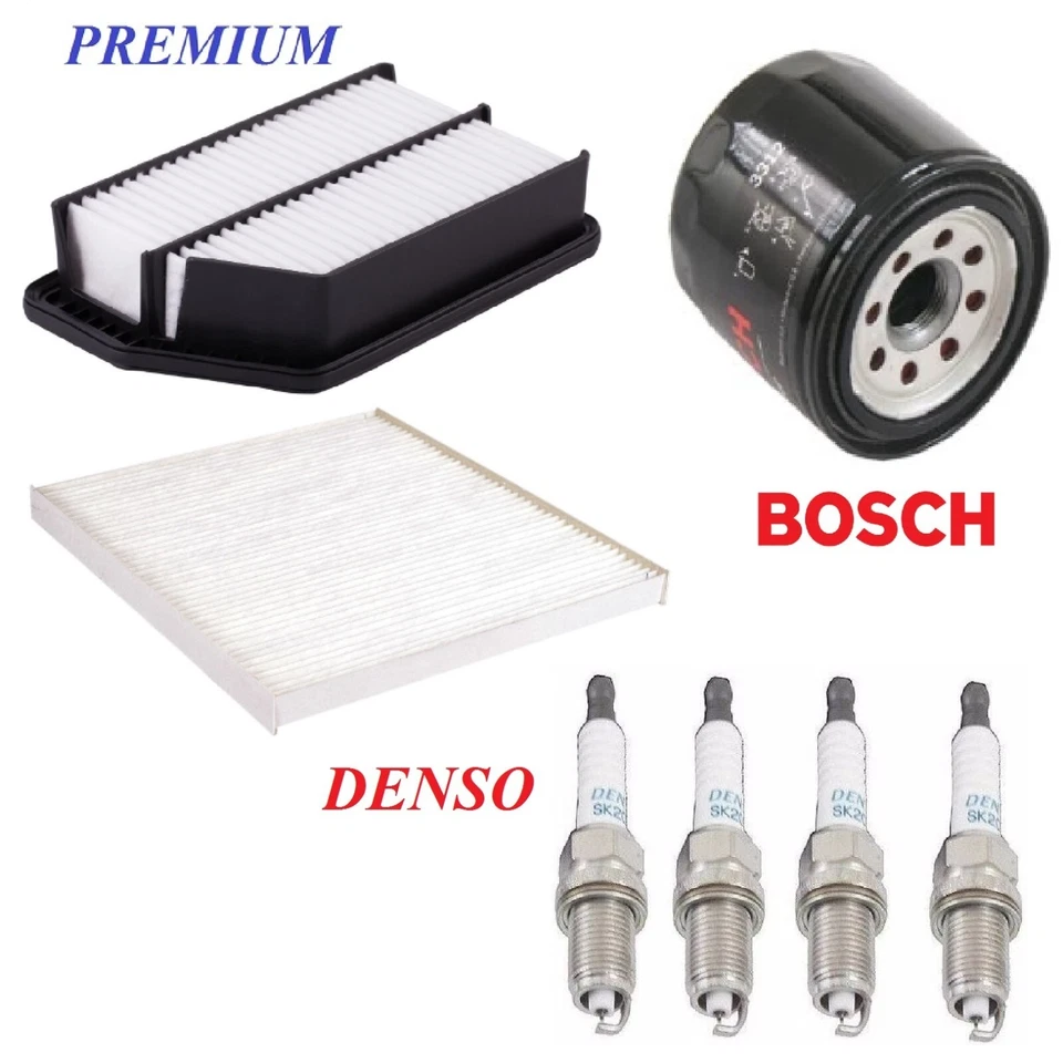 Kit de puesta a punto filtros de aceite cabina de aire bujías para KIA SPORTAGE L4 2,4 L 2011-2013 Foto 1 de 1