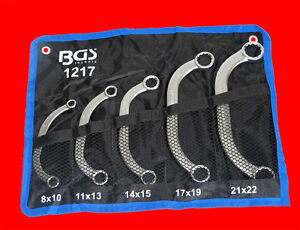 5 tlg C-Form Starter und Blockschlüssel Spezial Ringschlüssel 8 - 22mm BGS 1217