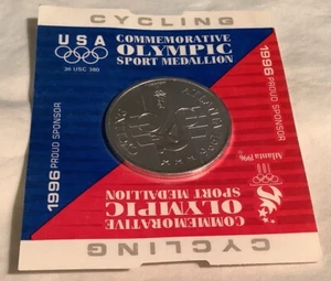Medaglione commemorativo ciclismo olimpico Atlanta 1996 - NUOVO!! - Foto 1 di 3