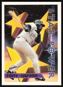 1996 Tony Gwynn San Diego Padres Topps Baseball Card # 1