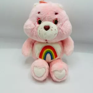 Oso Kenner American Greetings Pink Rainbow Cheer Bear 1983 13" Care Bear de colección - Imagen 1 de 8