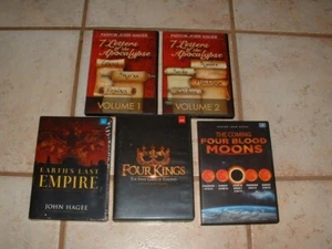 John Hagee Prophecy & the Apocalypse 4 Sets of CDs & DVDs Four Kings,7 Letters + - Imagen 1 de 1
