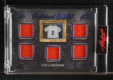 2021 Leaf Art of Sport Enshrined Exhibit Relics Navy Holofoil /15 Leo Durocher