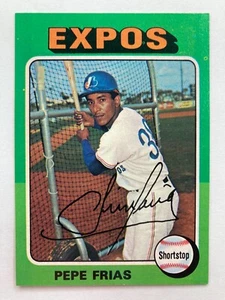 1975 Topps #496 Pepe Frias (Montreal Expos) - Picture 1 of 2