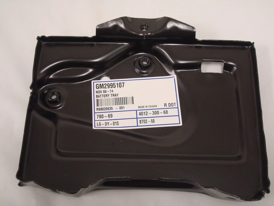 Caja Bandeja Batería Coche Chevy Nova Pontiac Ventura NUEVO SS Soporte Apollo 1968 1972  Foto 1 de 1