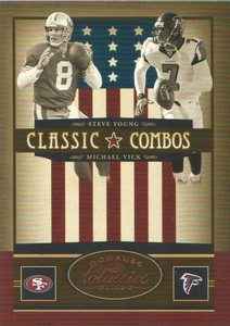 2005 Donruss Classics Classic Combos Bronze #CC10 Steve Young Michael Vick /500