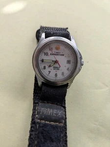 Timex Watch Expedition Indigo WR50M Nylon Band Need Battery - Picture 1 of 3