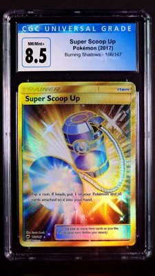 Super Scoop Up 166/147 Burning Shadows NM/Mint CGC 8.5 Gold Secret Rare 2017 - Image 1 of 2
