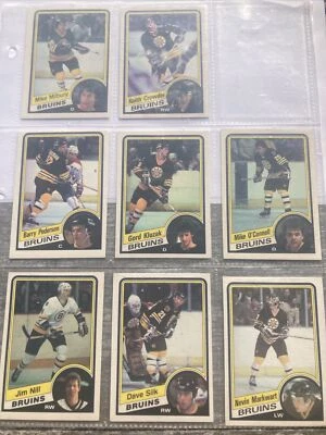 1984 OPC Team SET lot of 8 Boston BRUINS o-pee-chee  - see photos  - Image 1 of 4