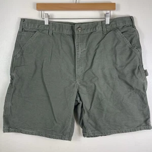 Carhartt Cargo Shorts Olive Green Canvas Mens Size 40 Utility Work Carpenter - Picture 1 of 15