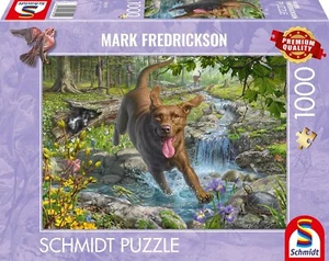 New Schmidt Jigsaw Puzzle 1000 Pieces 58559 Retriever in Spring - Picture 1 of 2