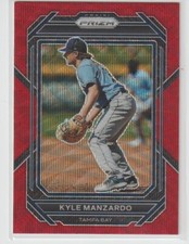 KYLE MANZARDO 2023 PANINI PRIZM RUBY WAVE PRIZM ROOKIE.