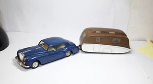 OK Toys Hong Kong Rolls Royce e Caravan - Buon modello vintage - Foto 1 di 7