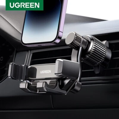 UGREEN Car Phone Holder 360° Rotation Gravity Air Vent Holder For iPhone Samsung - Image 1 of 4