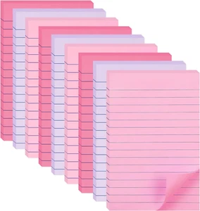 (9 Pack) Lined Sticky Notes 4X6 in Post Sticky Notes with Lines, Large Ruled Pos - Picture 1 of 12